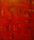 Oil painting, red, maroon, modern, art, abstract, decorative, Richard Nielsen, original,