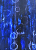 Oil painting, blue,black,white,water, modern, art, abstract, decorative, Richard Nielsen, original,