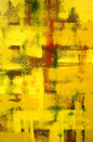 Oil painting, Yellow, black,red,  modern, art, abstract, Richard Nielsen, original,burnt umber,